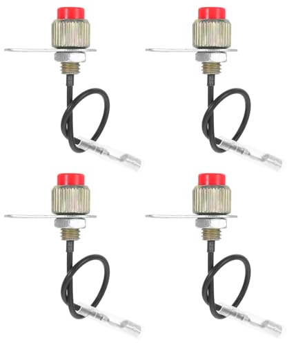 Alasum 4 Pezzi Pulsante Arresto per Tosaerba Controllo Accensione/spegnimento Accessori per Giardinaggio Compatto e Leggero per Decespugliatore e Rasaerba