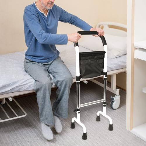 Aufstehhilfe, Aufstehhilfe Sofa, Höhenverstellbar Gehhilfe für Senioren Erwachsene, Senioren Aufstehhilfen Bett, Toiletten, Sofa, Stabile Stehhilfe, Verbesserter Basisclip, Tragfähigkeit 136KG