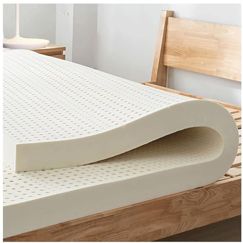 Queen 4 Firm Natural Latex Mattress Topper - Soothing Pressure Relief for Shoulders, HIPS, Back & Knees - 100% Eco-Friendly Support for Ultimate Comfort