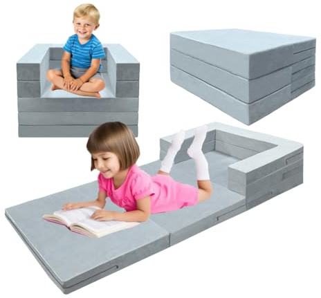 Genérico Sofá Plegable De Espuma De Alta Densidad, Sillón Cama 3 En 1, Funda Extraíble Y Lavable, Colchón Plegable, Sillón Cama Convertible, para Apartamentos Y Salas De Estar
