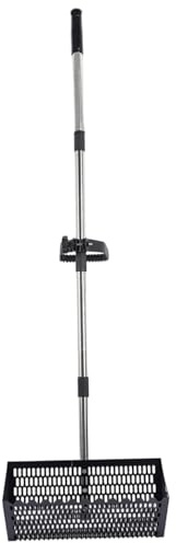 Rake de pulgas de Arena, rastrillo de Arena de Grado Comercial con Mango ergonómico y Dientes de Tiburones Largos y Pesados, para coleccionar pulgas Conchas Marinas