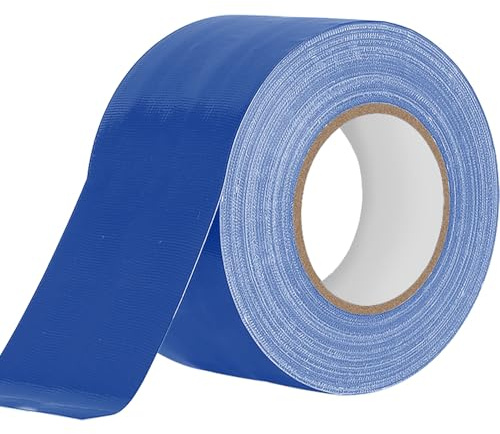 Humyu Panzertape Wasserfest Blau, Gewebeklebeband 48mm x 20m Panzerband Extra Stark Wasserfest Universelles Gewebeband Witterungsbeständig für Innen & Außen Gewebeverstärktes Reparaturband