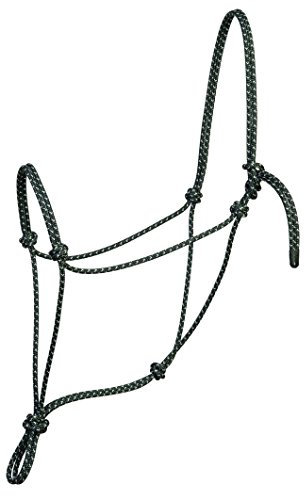 Silvertip Weaver 35-9586-W37 Seilhalfter aus Leder, Big Sky, Schwarz/Silber, Größe L
