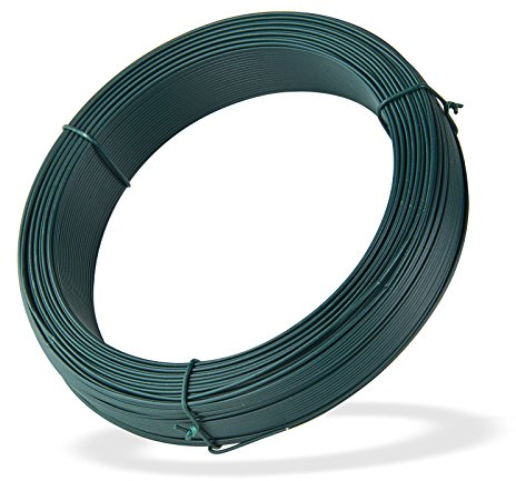 Draht Blumenbindedraht Bindedraht Rosendraht Basteldraht Spanndraht Wildzaun Maschendraht Zaun Blumendraht Wickeldraht 100 m x 1,4 mm