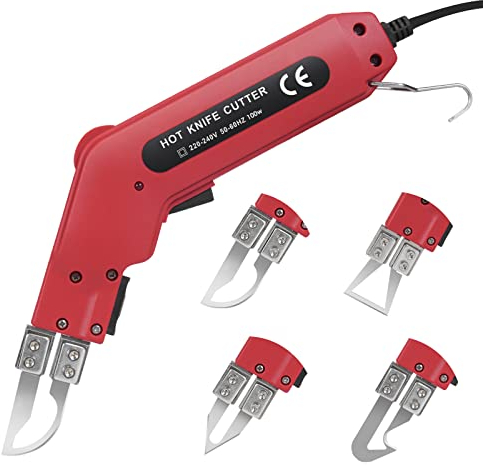 InLoveArts Couteau Chaud électrique 4 en 1 80W 220V Professionnel Tenu Dans la main Coupe Polystyrène Coupeur de Mousse Électrique Trousse à Outils de Gravure en Styromousse