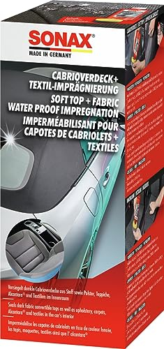 SONAX Copertura Convertibile+impregnazione Tessile (250 ml) per rinfrescare Il Colore e Proteggere Contro l'inquinamento delle coperture in Tessuto | Art. 03101410