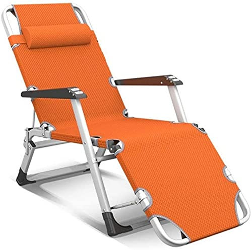 LYP Tragbarer Gartengartenstuhl Zero Gravity Sun Lounger Faltbare, verstellbare Patio Dining Lounge Liegestühle Wasserdichtes und leichtes Metall