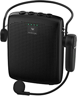 WinBridge Amplificador de Voz con Bluetooth, Kit de Altavoz Portátil y Micrófono, Altavoz con Micrófono Inalámbrico para Profesores, Guías Turísticos, Habla en Público e Instructores de Fitness, WB002