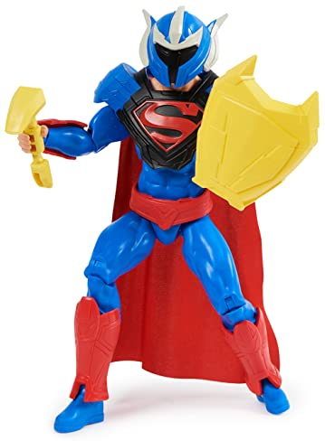 DC Comics Superman Man of Steel Action-Figur, 30 cm, voll bewegliche Figur mit 9 Ausrüstungsteilen für spannendes Rollenspiel, Spielzeug für Kinder ab 4 Jahren