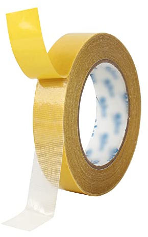 MilyaDE Verlegeband Teppichklebeband 20mm x 20m Extra Stark Rückstandsfrei Entfernbar Doppelseitiges Klebeband Leicht Reißbar