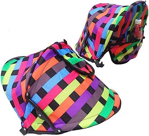 Toldo de verano para cochecitos de bebé, parasol para cochecito de bebé, cubierta solar UPF50+ para cochecito de bebé, protección UV, visera solar para niños pequeños, persiana opaca con bolsillos