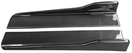 Trittbretter Schweller Auto Seitenschwellerverlängerung Splitter Winglet Seitenflügel Stoßstangenlippe Für 3er E90 E91 E92 E93 F30 F35 330i 320i 325i 2013–2018 Seitenschweller(Kohlefaser-Optik)