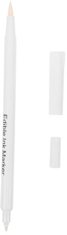 Cabilock Edible Cake Decorating Marker Pens White Food Coloring Pencils Baking Pen for Cookie and Fondant Decorating Random Style
