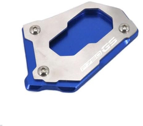 VQLDPX Motorrad-Ständerfuß-Seitenständer-Verlängerungspolster Für F750GS F 750 GS F750 GS F 750GS 2018 2019 Motorradständer Platte Verbreiterung(Blau)