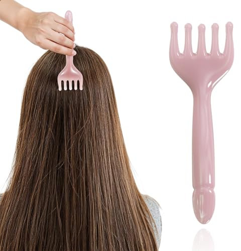 COYUN 1 peigne Gua Sha - Peigne Gua Sha pour cuir chevelu - Appareil de massage de la tête - Cinq griffes - Appareil de massage multifonction pour cuir chevelu, tête, cou, massage lymphatique