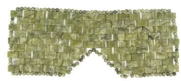 Masque Visage en Pierre Naturelle – Jade Aventurine Verte - Pour les Yeux gonflés, les cernes et les poches -Éclat & Relaxation de la Peau