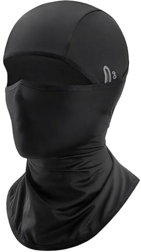unillea Sturmhaube Motorrad, Balaclava Coupe-Vent, Sturmhaube d'été Respirante, Masque de Moto pour Hommes, Bonnet de Vélo sous Casque, Masque de Protection pour Activités Extérieures