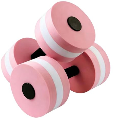 Jonuin Water Dumbbells, 2 Pack Aquatic Exercise Dumbbells, Eva Foam Fitness Weights for Water Aerobics, Floating Dumbbell for Weight Loss, Aquatic Exercise, Resistance Training
