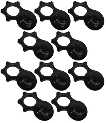 Couvercles D'écrou de Ventilateur de Rechange en Plastique Noir 8mm
