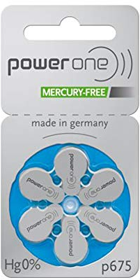 Power One Hearing Aid Batteries P675