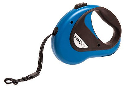 Karlie Hunde Rollleine DOGX2GO, 5m Leine mit Beutelhalter, blau, bis max.12kg