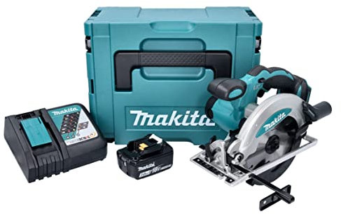Makita DSS 610 RF1J Akku Handkreissäge 18 V 165 mm + 1x Akku 3,0 Ah + Ladegerät + Makpac