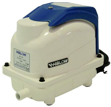 HiBlow XP-60 Komplettpaket m. Verteiler, Schlauch und Luftsteinen 60 L/min. 39 W