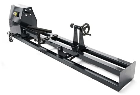 Wiltec Drechselbank 350 W mit verstellbarem Reitbock, Drechselmaschine mit Planscheibe u. Sicherheitsschalter, Drehbank für Holz bis 1000 mm Länge