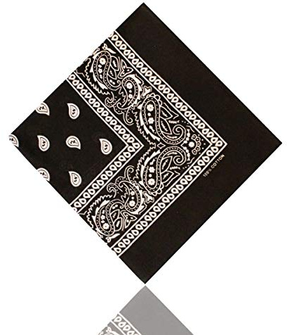 Bandana Tuch versch Farben 100% Baumwolle Kopftuch Halstuch Nickituch Schal ledermodefashion