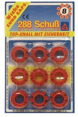 Schrödel 8020238 Spielzeug-Munition für 8-Schuss Spielzeugpistolen, 288 Schuss, Einheitsgröße (10)