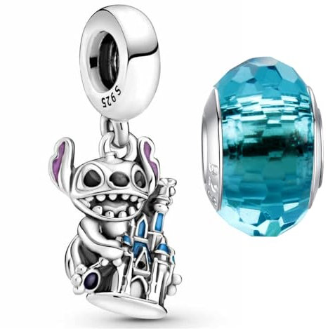 HappyStar beads charms,passt Charms Armbänder Halskette Europäischen Schmuck ，Bead Charms für Damen,925 Sterling Silber Dangle Anhänger