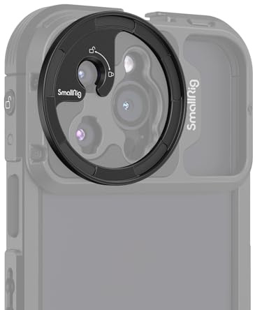 SMALLRIG Adaptador de Anillo de Filtro para Teléfono Móvil de 52 mm (Montura M), Compatible con la Jaula del Teléfono con Montura de Lente M para iPhone 11-15 Series - 3840C