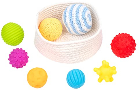 Adena Montessori 8 Varying Colors Textured Sensory Ball Set 6+ Months