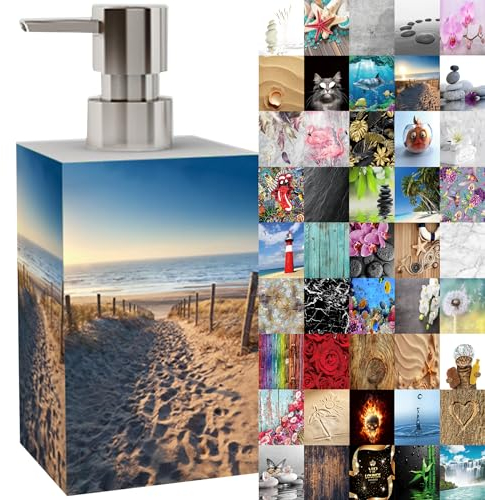 Seifenspender | viele schöne Seifenspender zur Auswahl | modernes, stylisches Design | Blickfang für jedes Badezimmer (Düne)