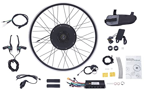 YyanLAK Elektro Fahrrad Kit, 700C 48V 1000W Brushless Motor Ebike Umbausatz E-Bike, 5 Gänge Gangverstellung, 45-55km/h mit integriertem Controller, für 28/29 Zoll und 700C eines Fahrrads (Hinterrad)