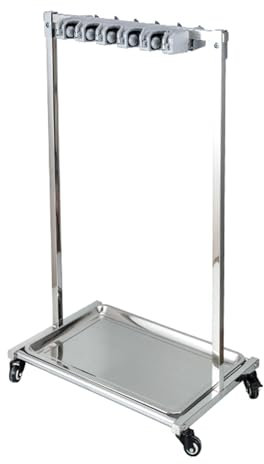 TRGCJGH Carros de Limpieza Sobre Ruedas,Organizador multifuncional para carrito de limpieza y herramientas, soporte para escoba y fregona (66cm/25.9in)