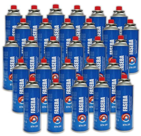 28 unità di cartuccia gas per campeggio CP250 227 g con sistema di sicurezza. Ideale per fornelli portatili, torce elettriche, fornelli. Bombola campeggio gas portatile, cartuccia campeggio gas.