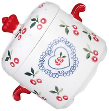 Zerodeko 1stk Kleine Suppentasse Mini-schmortopf Aus Keramik Schmorpfanne Mit Deckel Töpferschale Cocotte Topf Suppentöpfe Mit Deckel Reistopf Ton Französisch Vogelnest