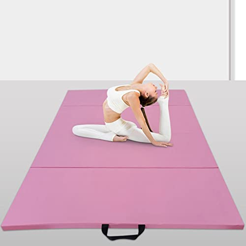 RajoNN Extra Dicke Gymnastikmatten, dreifach faltbar, faltbar, Übungs-Aerobic-Matte, tragbare Fitnessmatte, reißfest, für Heim-Fitnessstudio, schützender Bodenbelag