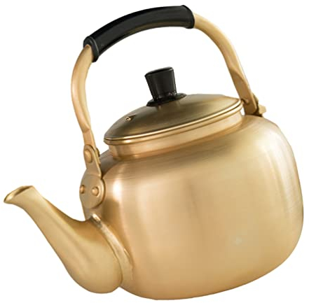 Cafetera árabe Tetera de aluminio Vierta sobre la tetera Tetera de estufa Tetera de té árabe Tetera vintage Tetera con cuello de cisne Estufa Tetera de aluminio Olla de acero inoxidable Cuello de c