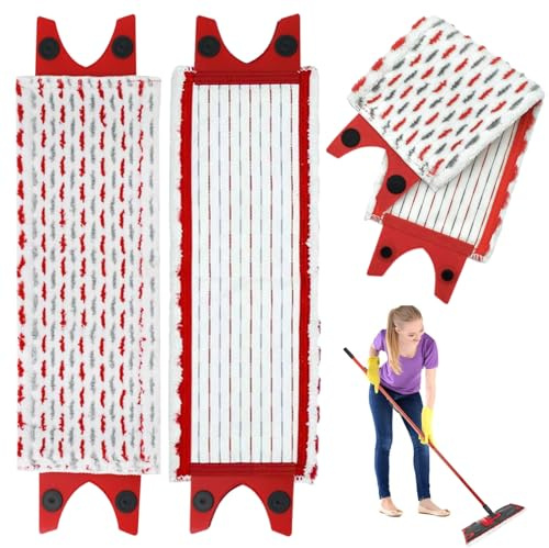 PUWOWYE 3 Pezzi di Mocio Revolution Panni Ricambio Kit compatibile con Vileda Ultramax/UltraMax Plus/Easy Wring UltraMax, facile da installare, per tutti i pavimenti macchiati