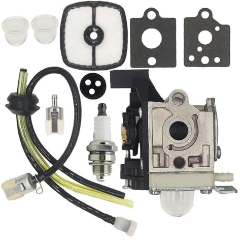 JSRVQKMS Für Zama RB-K93 Rasenmäher Für Echo GT225 SRM225 RB-2011-120-0604 Vergaser Luftfilter Kraftstoffleitung Kit Carb Motoren Teile A021001690 A021001691 Benzinmotor