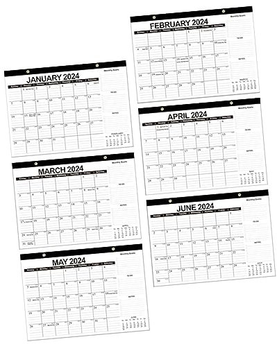 Gogogmee Wandkalender Monatskalender zum Aufhängen Hängekalender für Bürobedarf Planungskalender mit Klarem Druck Eleganter Tages und Monatskalender für Familie und Freunde