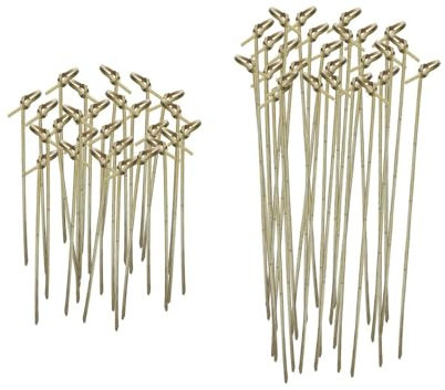 200 Brochetas De Roseta Cian, Accesorios Para Bebidas De Cóctel, Palillos De Madera, Banderas De Alimentos, Brochetas De Bambú, Selecciones De Cócteles, Selecciones De Cócteles