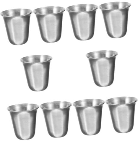 IMIKEYA 10 Pièces Calice Tasses De Communion Tasses À Pinte Fournitures De Communion Religieuse En Métal À Cocktails À Boire Compacte De Communion En Métal