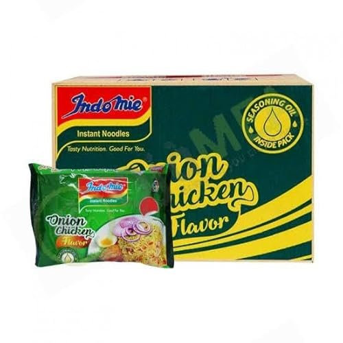 Indomie Onion Chicken Instant Noodle 70g | BOX OF 40 | Nigerian Noodles | Onion Chicken Flavor Instant Noodles| Halal.|