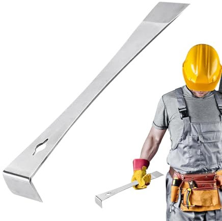 Kleine Hebelstange | Praktischer Taschen-Nagelzieher aus Metall, robuster Prybar-Schaber, flache Stange, robustes Werkzeug zum Entfernen von Zierkeilen zum Entfernen von Farbe und zum Schneiden von