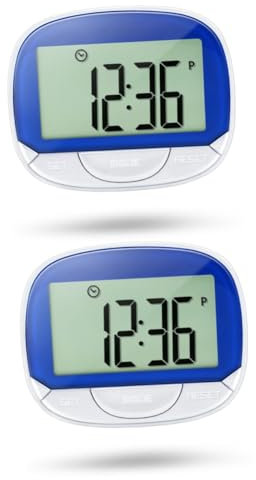 YARNOW 2 Ensembles Pédomètre Podomètres pour Clip De Marche Sport Compteur De Pas Podomètre Montre De Fitness à Clip Montre Numérique avec Compteur De Pas Suivi des Pas Très Abdos