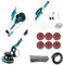 Drywall Sander, 850W Electric Drywall Sander with Vacuum Auto Dust Collection with Telescopic Foldable Handle, 5 Variable Speed 800-1800RPM Power Wall Sanders, LED Light, for Popcorn Ceiling