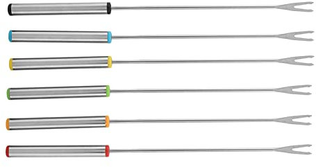 Fondue Forks, 6pcs/Set Cheese Fondue Forks Fondue Sticks Kitchen Tool Tableware Fondue Accessories for Chocolate Fountain Cheese Fondue Roast Fruits